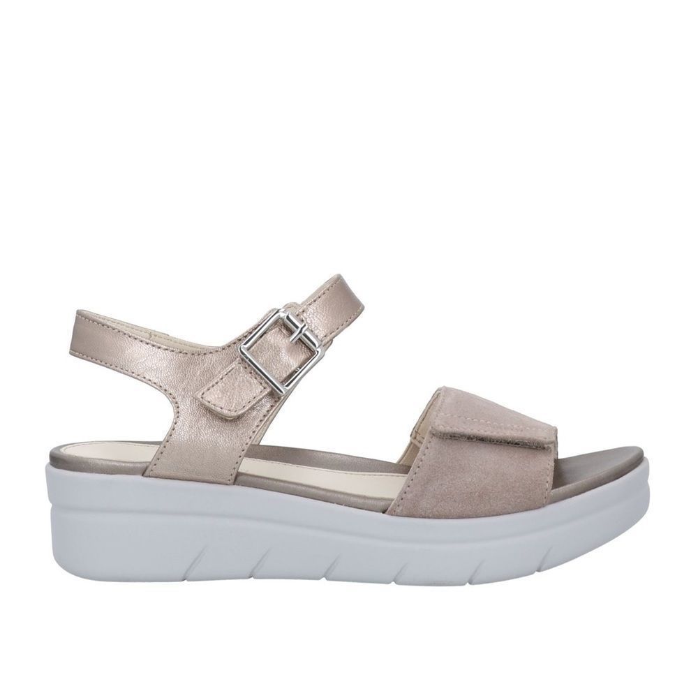 Stonefly Aqua III Suede Cream Platform Sandal Women’s Size 40